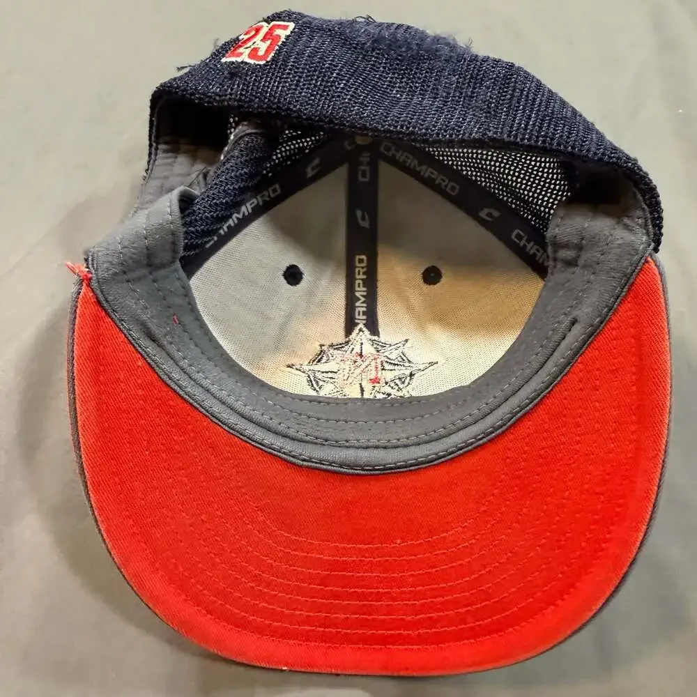 YOUTH North Brandon Navigators #25 Champro HC3 Baseball Trucker Hat L/XL
